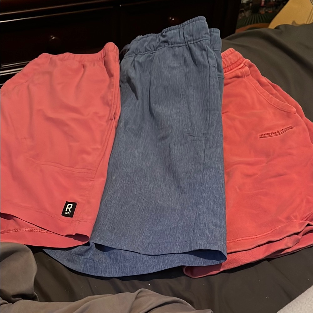 Kids' Red and Blue Shorts Set